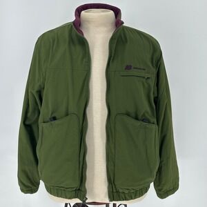 Aime Leon Dore x New Balance Jacket Mens Medium Green Purple Fleece Lined NWT